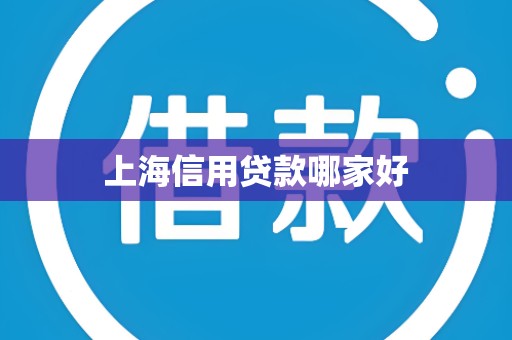 上海信用贷款哪家好